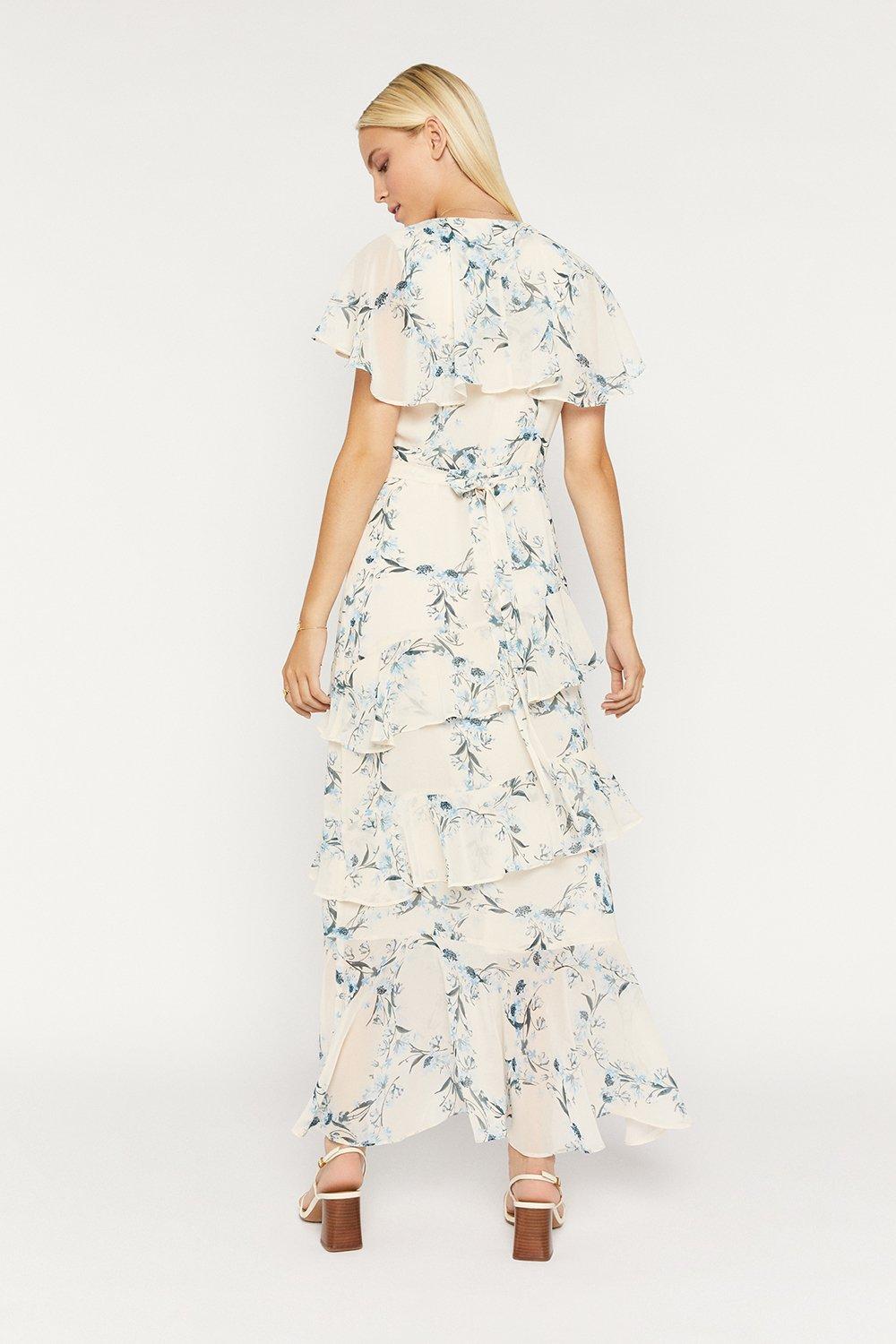 Floral Ruffle Maxi Dress | Oasis